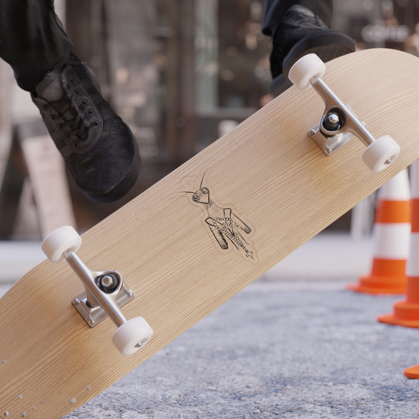 Praying Mantis Transparent Outdoor Stickers